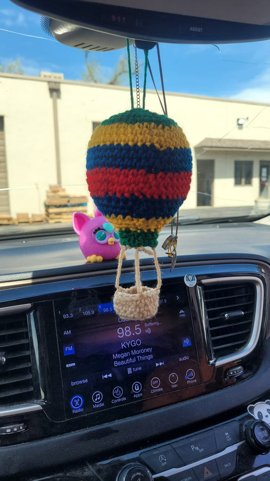 Hot Air Balloon car charm