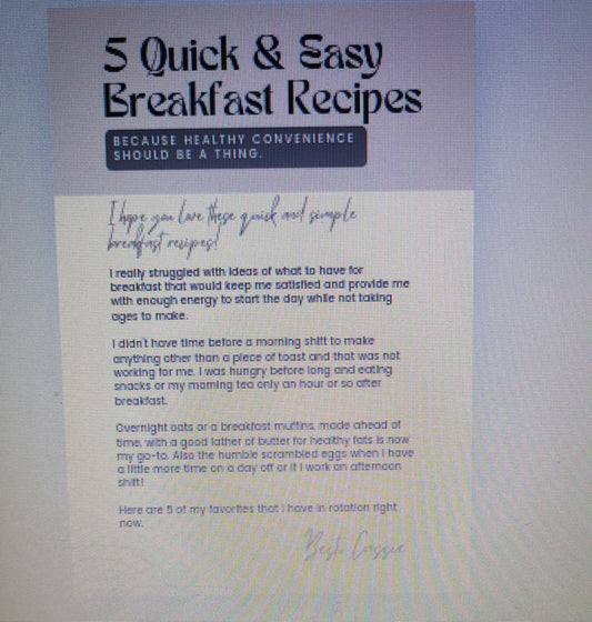 5 Quick and Easy Breakfast Recipes