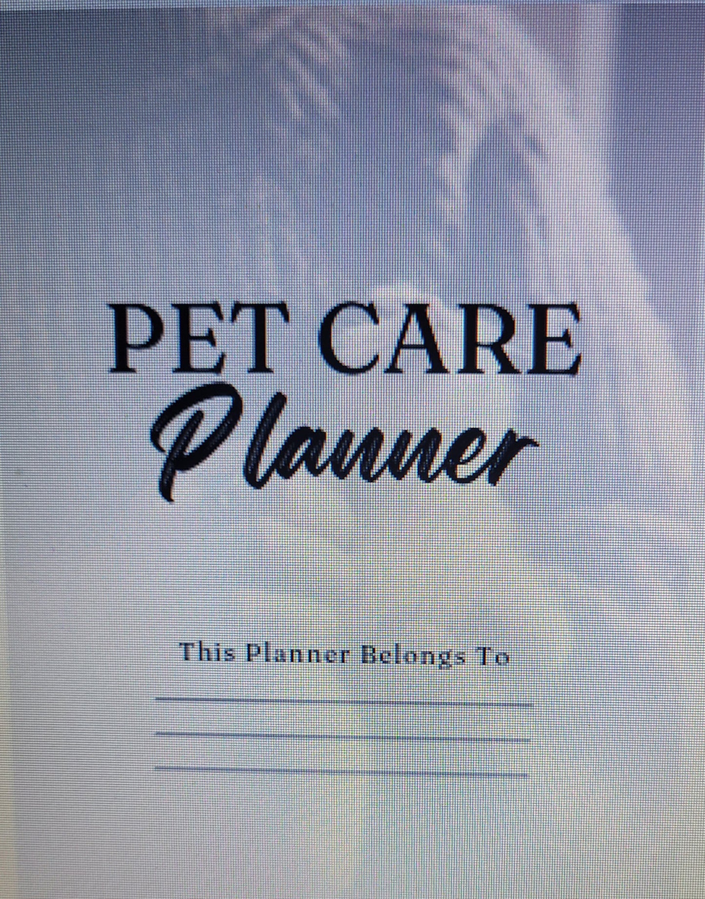 Pet Care Planner